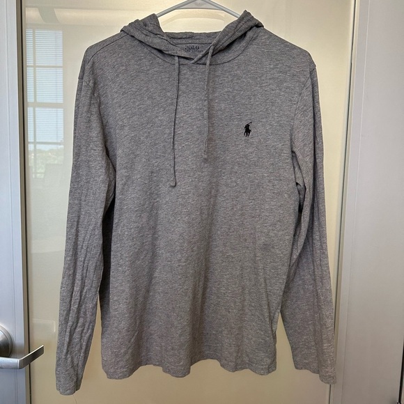 Polo Ralph Lauren Other - Polo Ralph Lauren Cotton Jersey Long-Sleeve Hoodie  small grey